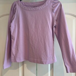 LOFT Light Purple Long Sleeve Blouse